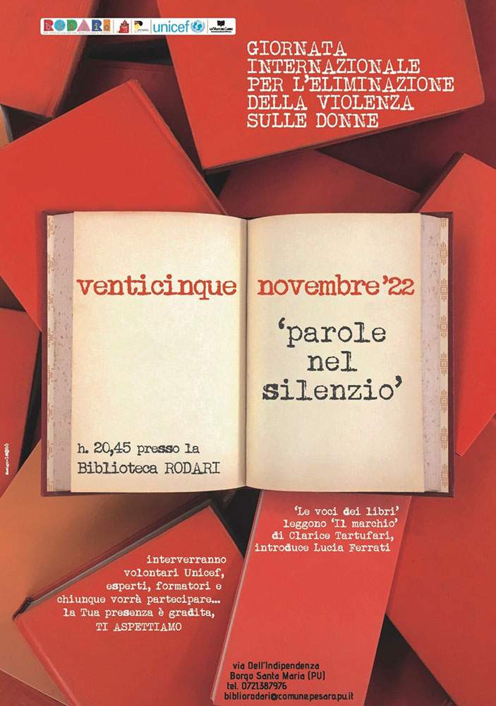 le-voci-dei-libri-pesaro-MARCHIO---PAROLE-NEL-SILENZIO-25-novembre-2022-locandina